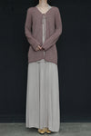 SWAYING/KNIT seamless tie long-sleeved cardigan SW24SS1T70 dirty pink PS77